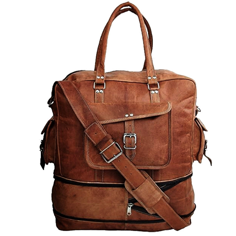 TOURING VINTAGE Skórzana torba podróżna Unisex